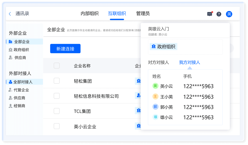 对接人